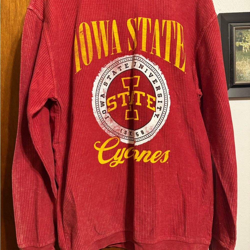 Pressbox Iowa State Red Crewneck Sweater